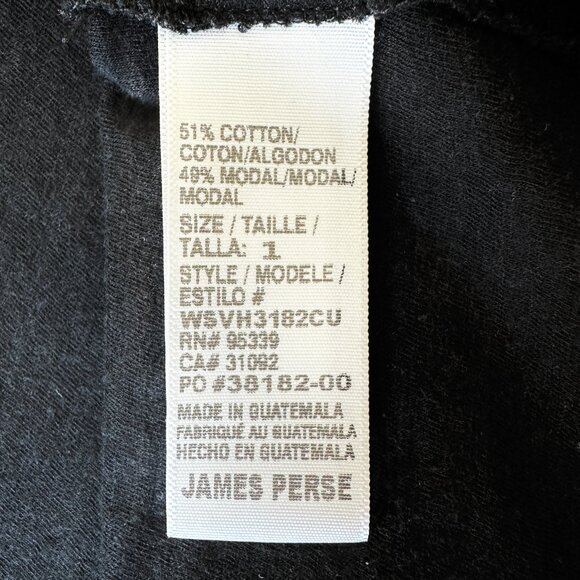 James Perse Deep Scoop Neck T-Shirt - Picture 7 of 9